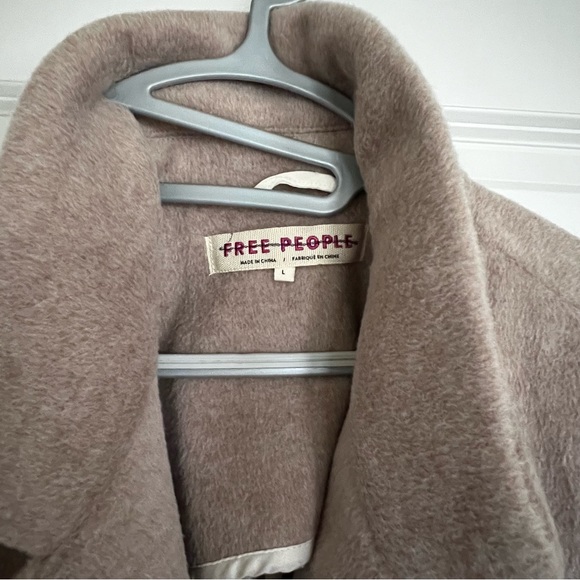 Free People Mari Solid Blazer Overcoat in Soft Tan NWOT - Picture 5 of 8